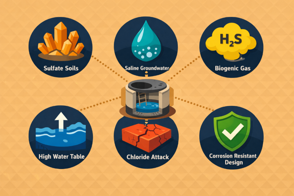 GRP vs HDPE vs concrete manhole